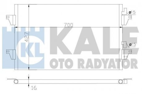 Конденсатор KALE OTO RADYATOR 342590 (фото 1)
