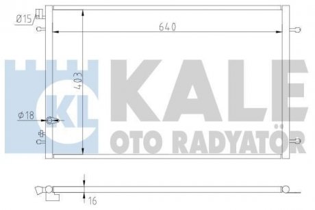 Конденсатор KALE OTO RADYATOR 375300 (фото 1)