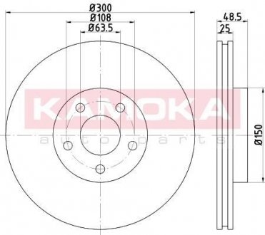 Тормозной диск KAMOKA 1031016
