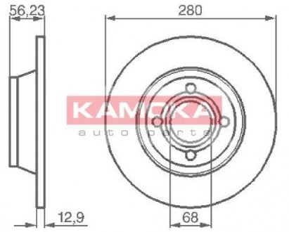 Тормозной диск KAMOKA 1031036