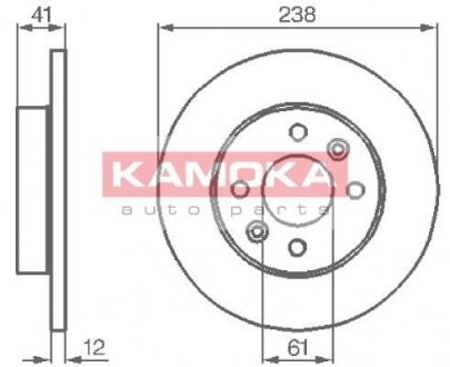Тормозной диск KAMOKA 103110 (фото 1)