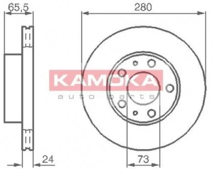 Тормозной диск KAMOKA 1031534