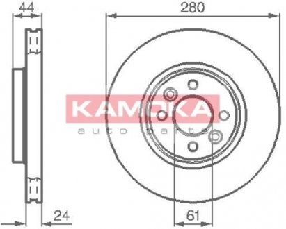 Гальмівний диск KAMOKA 1032248 (фото 1)