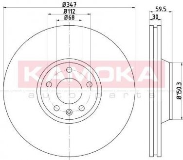 Тормозной диск KAMOKA 1032476 (фото 1)