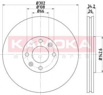 Тормозной диск KAMOKA 103263