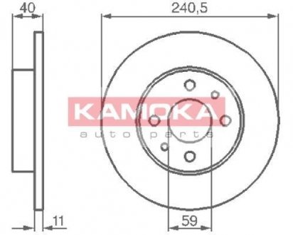 Гальмівний диск KAMOKA 103280