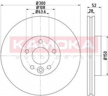 Тормозной диск KAMOKA 103292