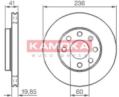 Тормозной диск KAMOKA 103302 (фото 1)
