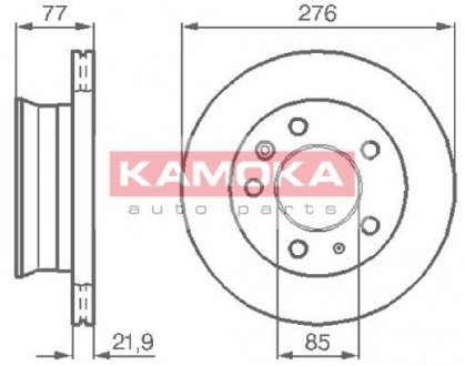 Гальмівний диск KAMOKA 103306 (фото 1)