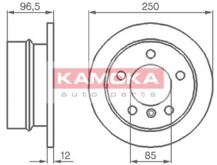 Тормозной диск KAMOKA 103454 (фото 1)