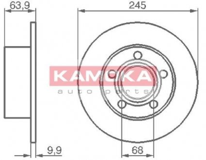 Тормозной диск KAMOKA 103642