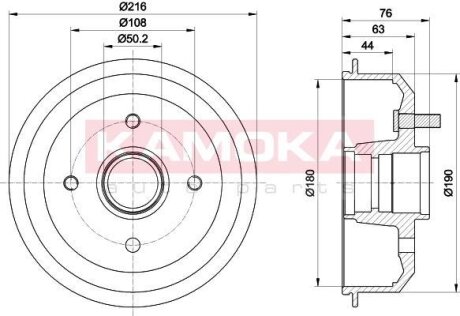 Гальмівний барабан KAMOKA 104063