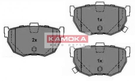 Гальмівні колодки, дискове гальмо (набір) KAMOKA JQ1011276 (фото 1)