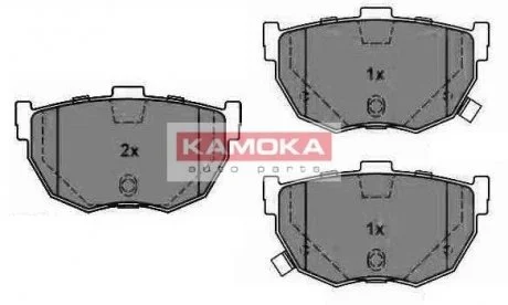 Гальмівні колодки, дискове гальмо (набір) KAMOKA JQ1011276