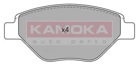 Гальмівні колодки, дискове гальмо (набір) KAMOKA JQ101153