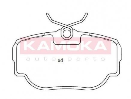 Комплект гальмівних колодок KAMOKA JQ101189 (фото 1)