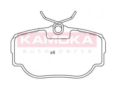 Комплект гальмівних колодок KAMOKA JQ101189