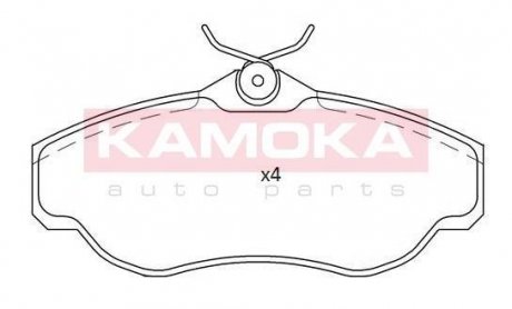 Комплект тормозных колодок KAMOKA JQ101190
