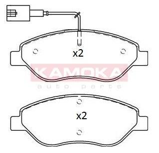 Комплект тормозных колодок KAMOKA JQ101199