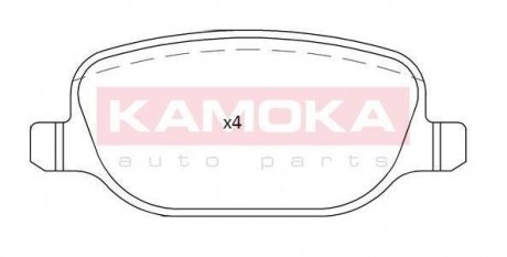 Комплект тормозных колодок KAMOKA JQ101203 (фото 1)