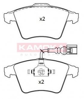 Комплект гальмівних колодок KAMOKA JQ101213