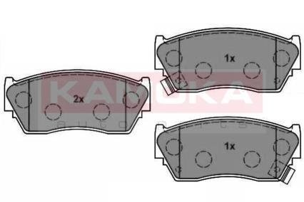 Гальмівні колодки, дискове гальмо (набір) KAMOKA JQ1012206