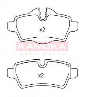 Комплект тормозных колодок KAMOKA JQ101227