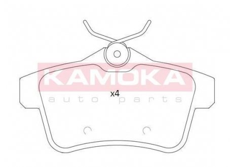 Комплект тормозных колодок KAMOKA JQ101235 (фото 1)