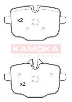 Комплект гальмівних колодок KAMOKA JQ101240 (фото 1)