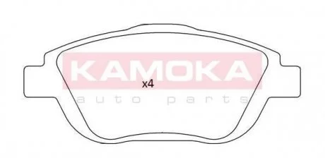 Керамічні гальмівні колодки передній KAMOKA JQ101247