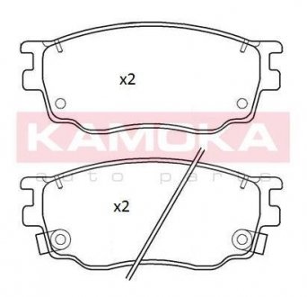 Комплект тормозных колодок KAMOKA JQ101255