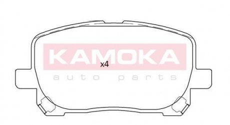 Комплект гальмівних колодок KAMOKA JQ101256 (фото 1)