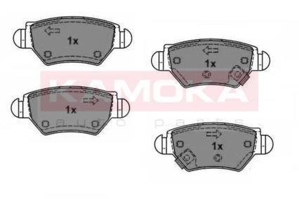 Комплект тормозных колодок, дисковый тормоз KAMOKA JQ1012588 (фото 1)