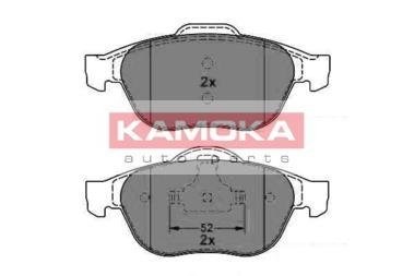 Комплект тормозных колодок, дисковый тормоз KAMOKA JQ1012882