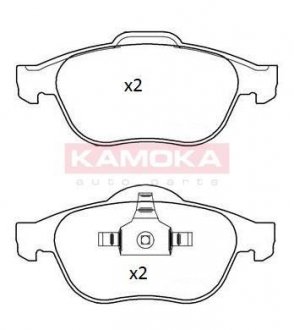 Комплект тормозных колодок KAMOKA JQ101290 (фото 1)