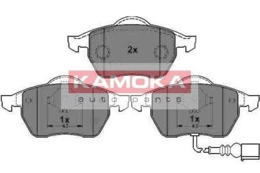 Комплект тормозных колодок, дисковый тормоз KAMOKA JQ1012926 (фото 1)