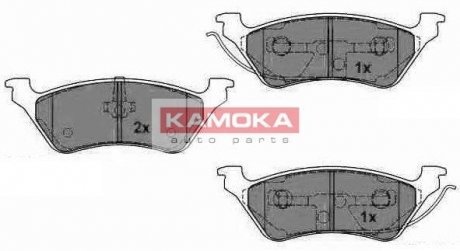 Комплект тормозных колодок, дисковый тормоз KAMOKA JQ1012950 (фото 1)