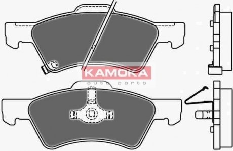 Комплект тормозных колодок, дисковый тормоз KAMOKA JQ1013020 (фото 1)