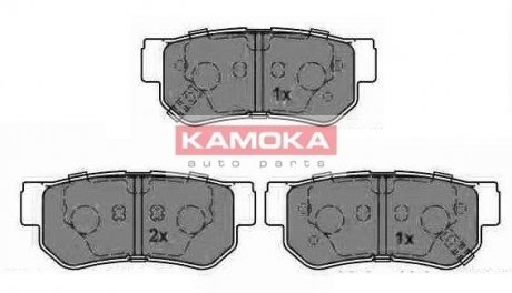 Комплект тормозных колодок, дисковый тормоз KAMOKA JQ1013212