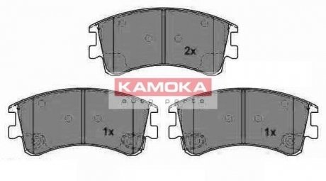 Комплект тормозных колодок, дисковый тормоз KAMOKA JQ1013238 (фото 1)