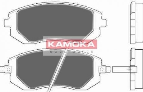 Комплект тормозных колодок, дисковый тормоз KAMOKA JQ1013278 (фото 1)
