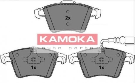 Комплект тормозных колодок, дисковый тормоз KAMOKA JQ1013286