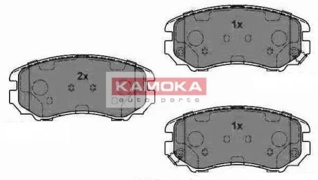 Гальмівні колодки, дискове гальмо (набір) KAMOKA JQ1013466
