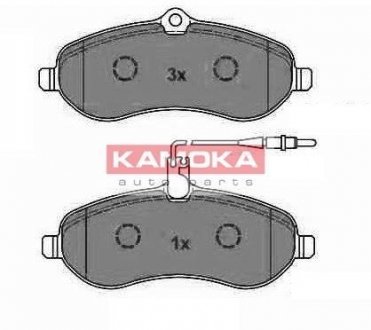 Комплект тормозных колодок, дисковый тормоз KAMOKA JQ1013542 (фото 1)