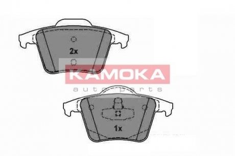 Гальмівні колодки, дискове гальмо (набір) KAMOKA JQ1013564