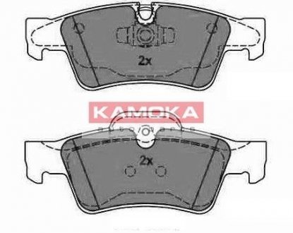 Комплект тормозных колодок, дисковый тормоз KAMOKA JQ1013662