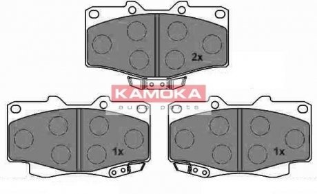 Комплект тормозных колодок, дисковый тормоз KAMOKA JQ1013704