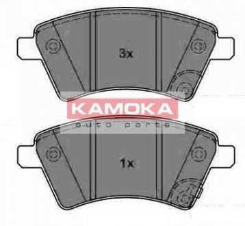 Комплект тормозных колодок, дисковый тормоз KAMOKA JQ1013750 (фото 1)