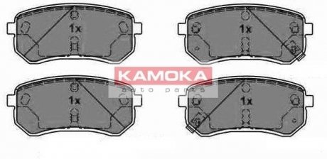 Комплект тормозных колодок, дисковый тормоз KAMOKA JQ1013804