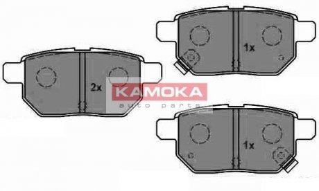 Комплект тормозных колодок, дисковый тормоз KAMOKA JQ1018084 (фото 1)